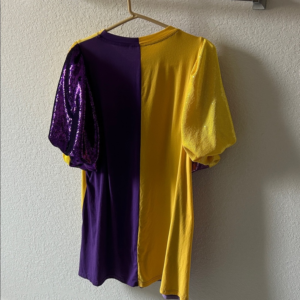 Queen of Sparkle Yellow & Purple Colorblock - Picture 5 of 5